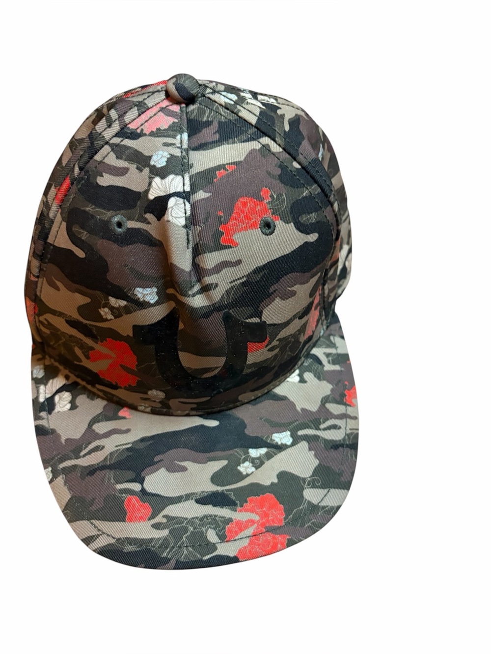 True Religion Baseball Cap with Red Accent